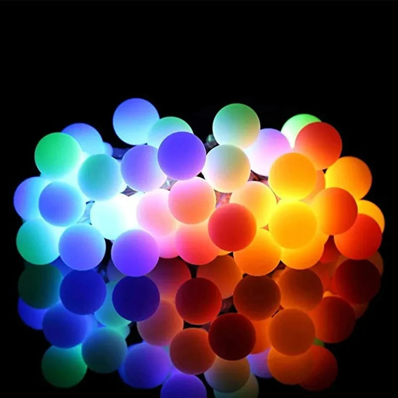 100LED Solar String Flowers Fairy Lights 10m 20m Waterproof Outdoor Solar String Lights