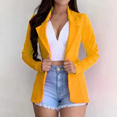 long sleeved slim office casual Jacket