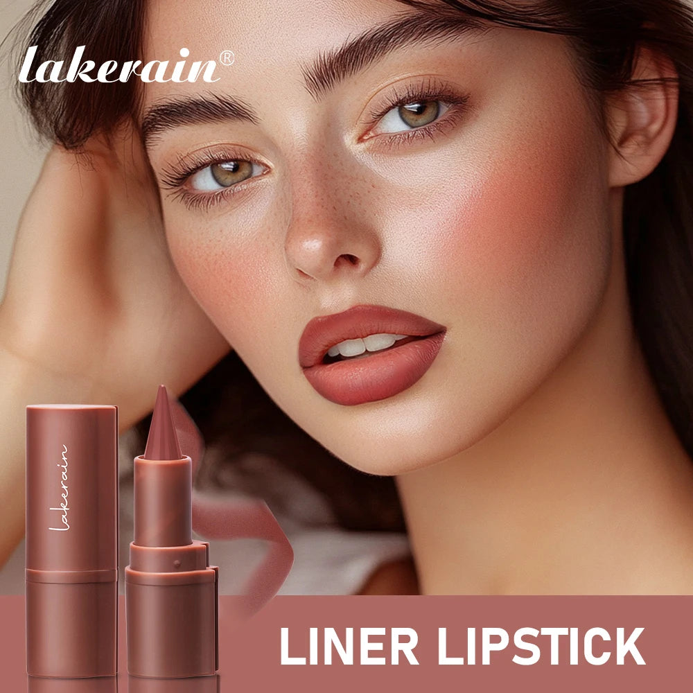 Matte Liner Lipstick Pen Gradient Lip Liner Red Brown Lipsticks