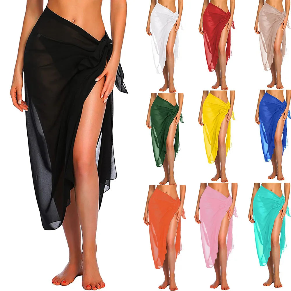 Sarong Swimsuit Coverups Bikini Short Skirt