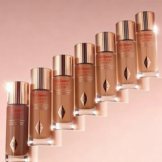 Charlotte Tilbury CT Two-color Heart-shaped Blusher Naturally High-gloss Liquid Powder Set Brightening Pearlescent Glow Powder
