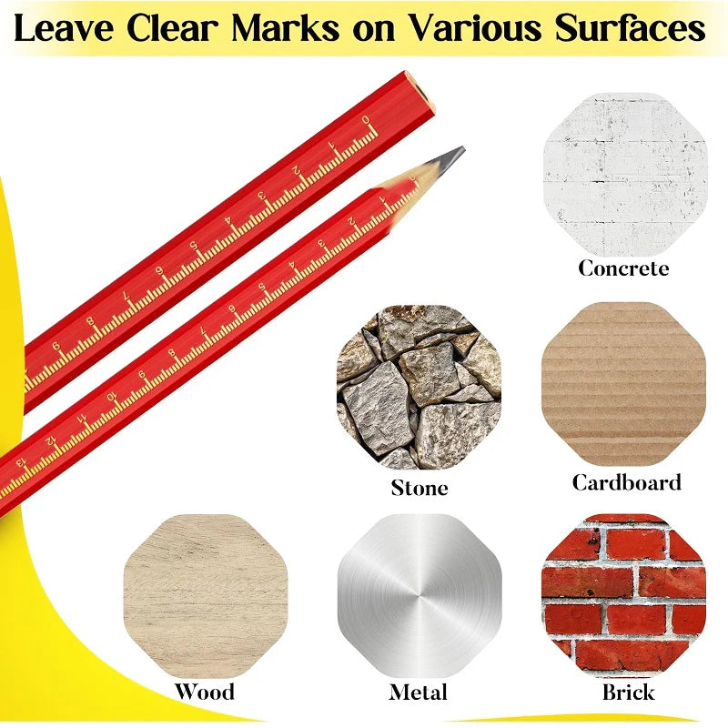 Anti-Slip Wooden Pencil Millimeter Scale Professional Pencil