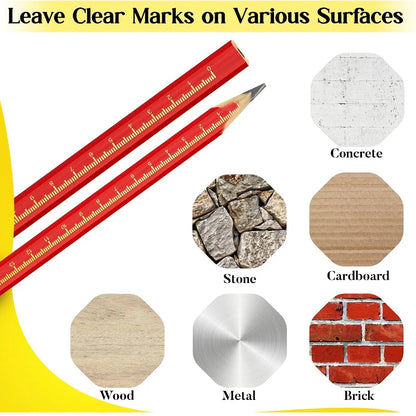 Anti-Slip Wooden Pencil Millimeter Scale Professional Pencil