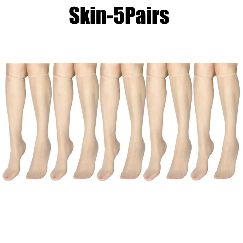 Ultra-Thin Korean Style Invisible Thigh-High Socks