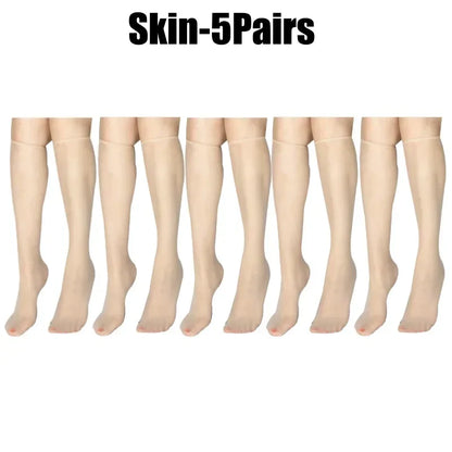 Ultra-Thin Korean Style Invisible Thigh-High Socks