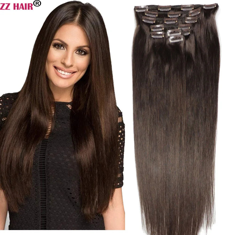 100% Human Hair Straight Natural Wigs