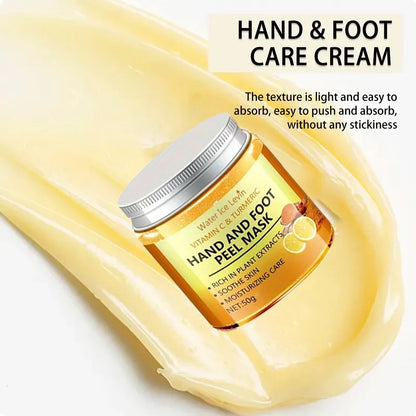 Vitamin c and turmeric hand wax mask