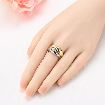 925 Sterling Silver Sparking Wave Star and Moon Rings