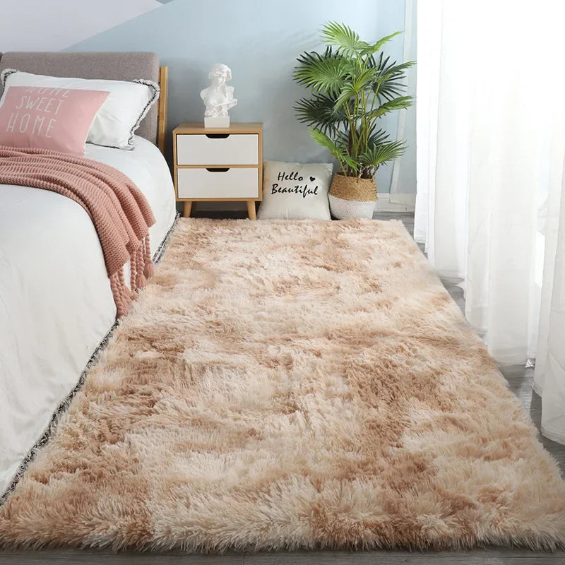 Gray Carpet for Living Room Plush Rug