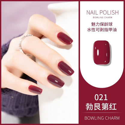 40 Colors Nail Polish Water-based Quick Drying Tearable Nail Art