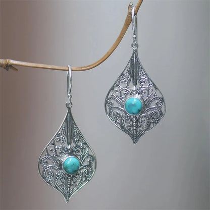 Vintage Bronze Dragonfly Drop Earrings