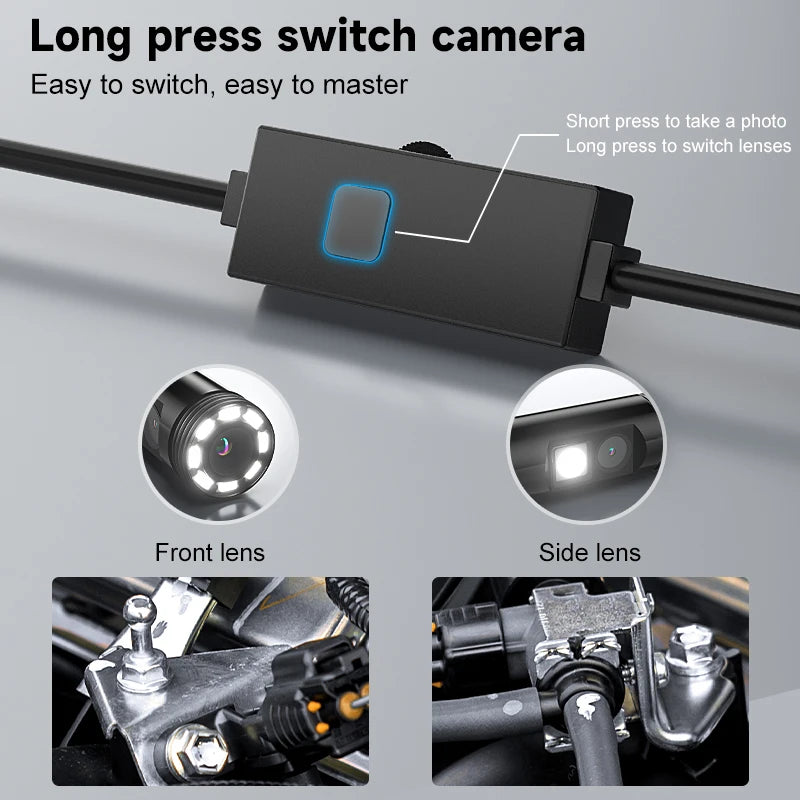 Type-C Industrail Endoscope Micro USB Single Dual Camera Waterproof Probe LED
