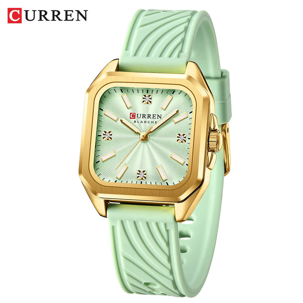 Minimalist Square Quartz Casual Sports Silicone Watches