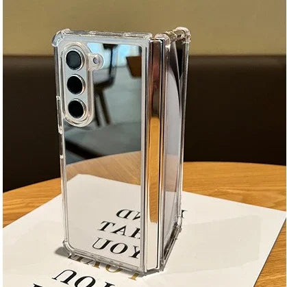 Fold7 Mirror Make Up Acrylic Airbag Bumper Case for Samsung Galaxy Z Fold