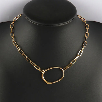 316L Stainless Steel Choker Heart Clavicle Chain Necklaces