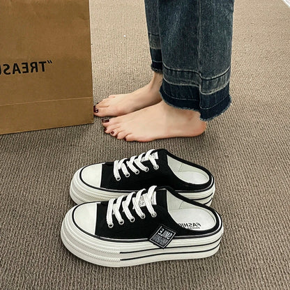 Thick Canvas Bottom Sneakers