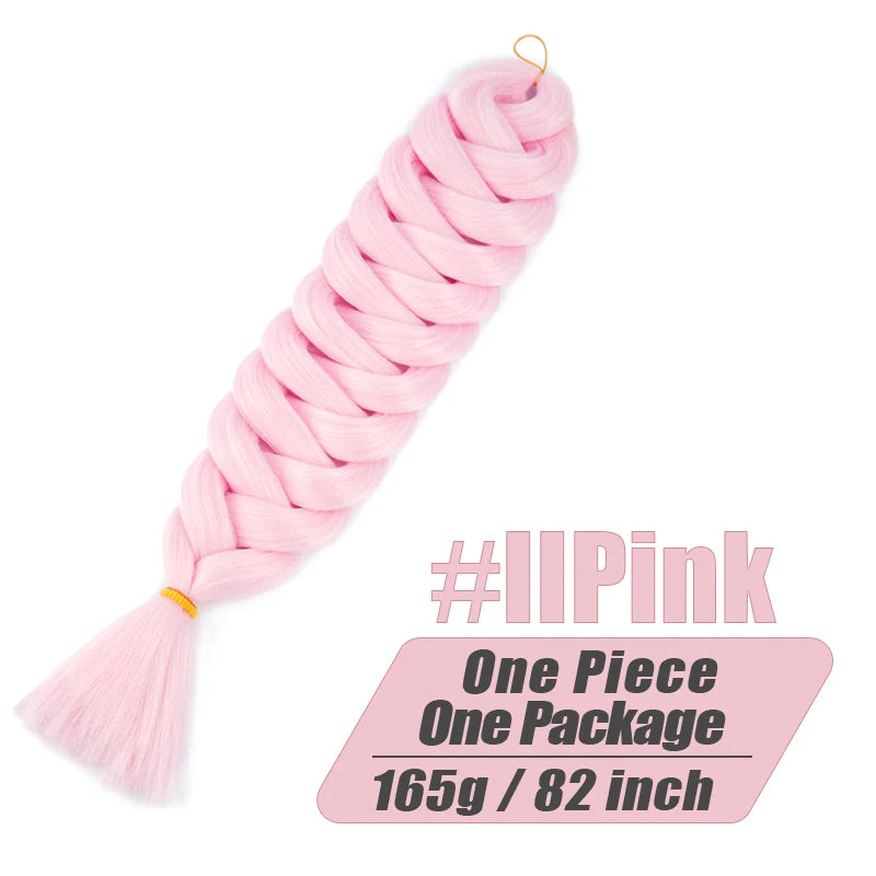 82 Inch Long Jumbo Braiding Hair Synthetic Braids Crochet Hair Extensions 165g