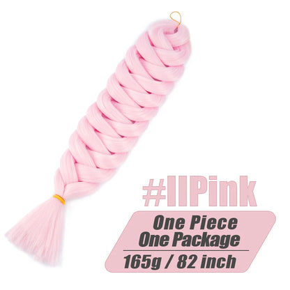 82 Inch Long Jumbo Braiding Hair Synthetic Braids Crochet Hair Extensions 165g