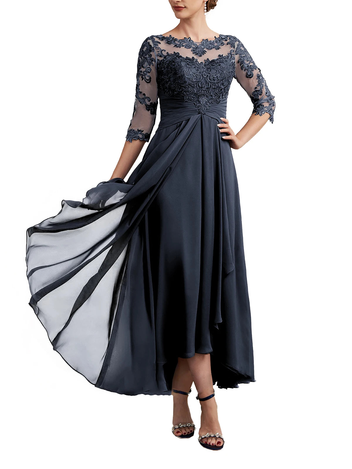 Chiffon Backless Dresses