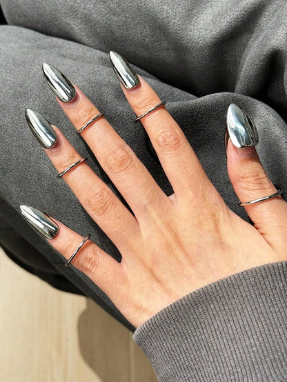 Unique Punk Five-Finger Nail Mysterious Artistic Niche Unisex Rings