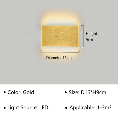 Modern LED Wall Lamp for Bedside Living Room Stairs Aisle