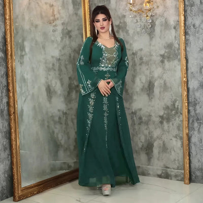قفطان عباية مسلمة أفريقية فاخرة