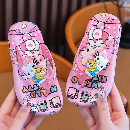 Hellokittys Kawaii Cartoon Flip Flops Slippers