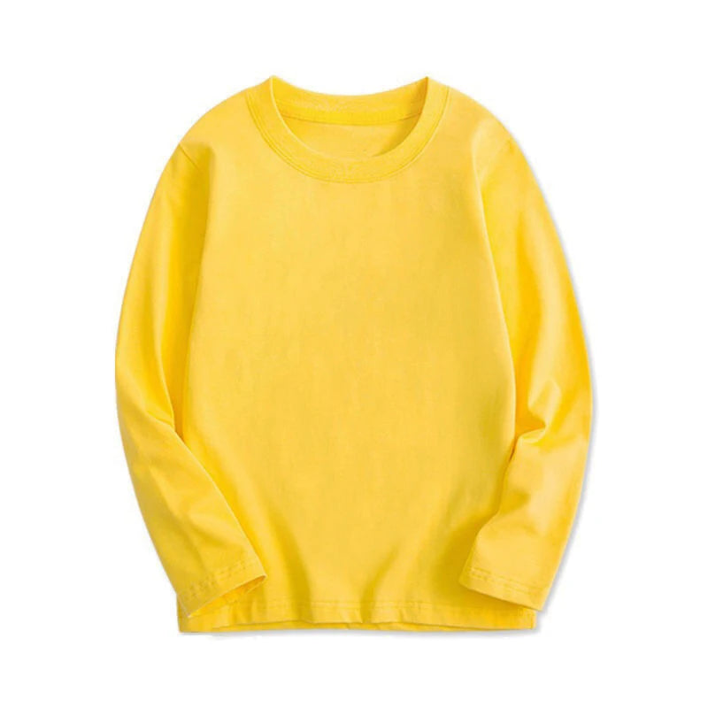 7 Colors Spring Long Sleeve Tees T-shirt Cotton  Base Coat
