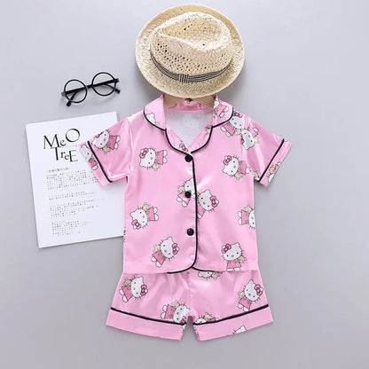 Children Sleeping Baby Girl Pajamas Set