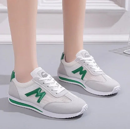 Round Head Deep Mouth Cross Lace Casual Sports Sneakers