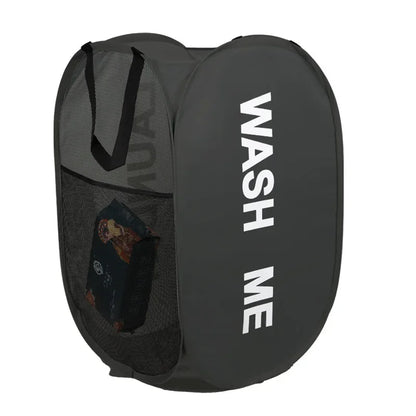 Portable Mesh Pop Up Laundry Hamper Wide