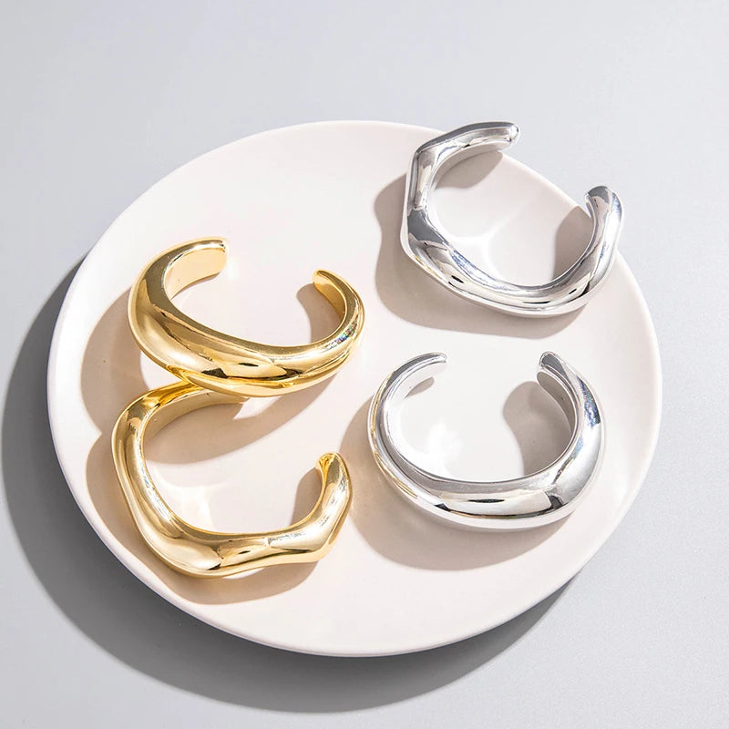 Big Cuff Plastic Geometric Hip Hop Bracelet