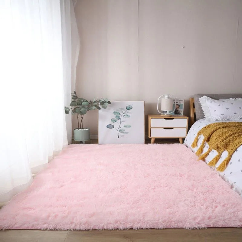 Pink Kids Carpet For Girls Bedroom