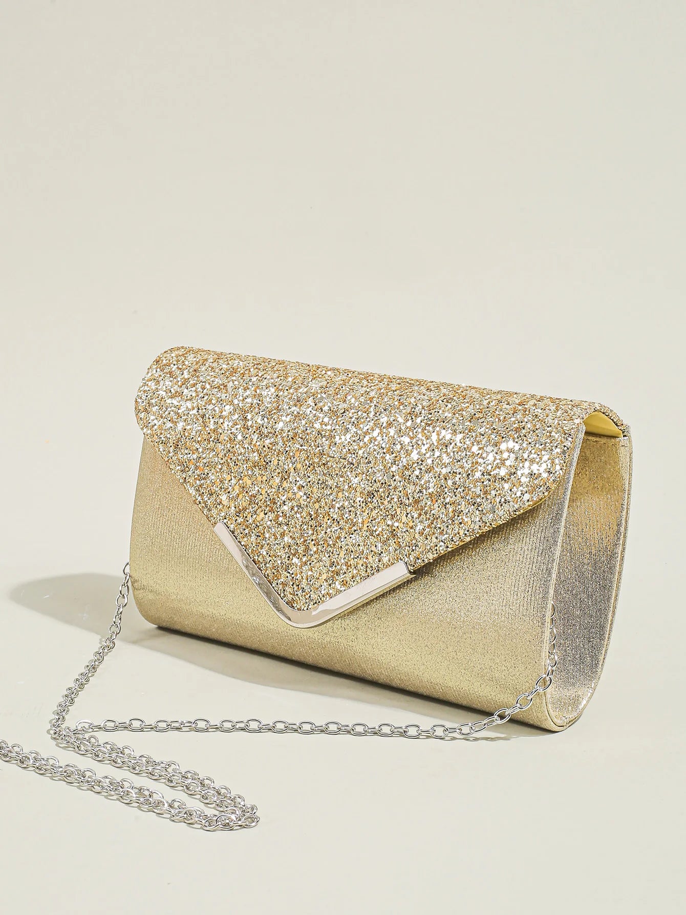 Prom Sequin Clutch Purse chain Shoulder Cross Body Bag