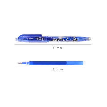 Pilot Erasable Gel Pen Magic Blue Black Red Ink 0.5mm Erasable Refill