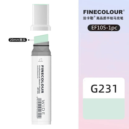 Finecolour 20mm Wide Markers Alcohol Line Sketching Art Markers Pen