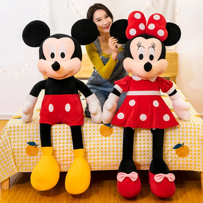 35cm Mickey Mouse Plush Toys Kawaii Anime Mickey Minnie Dolls