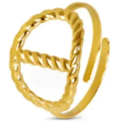 DANA Three-dimensional M Letter Ring