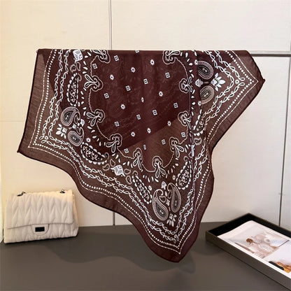 Pañuelo cuadrado de lujo de anacardo