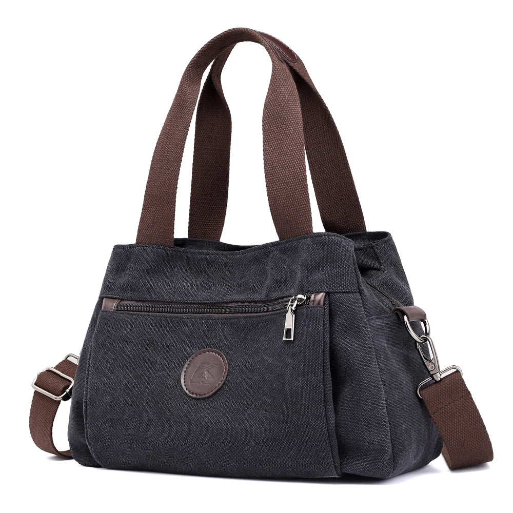 Canvas Handbags Shoulder Messenger Crossbody Tote Large Capacity Bags