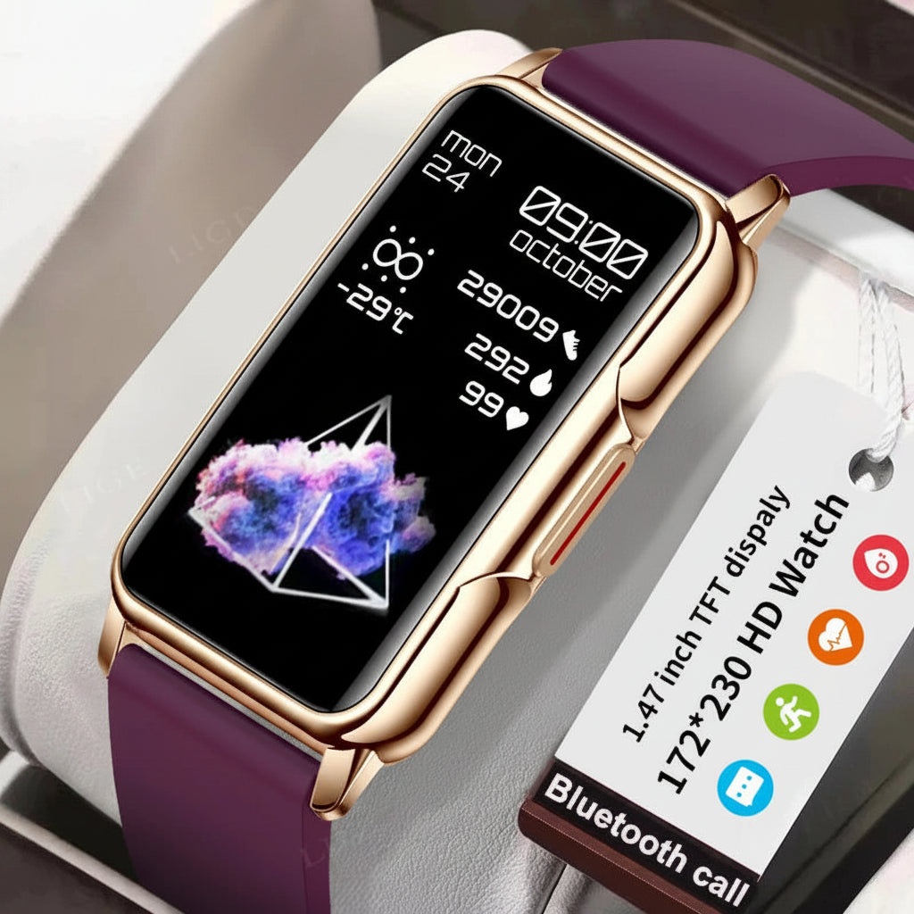 LIGE Smart Watch 1.47-inch Full Touch Screen Sports Fitness Tracker Waterproof