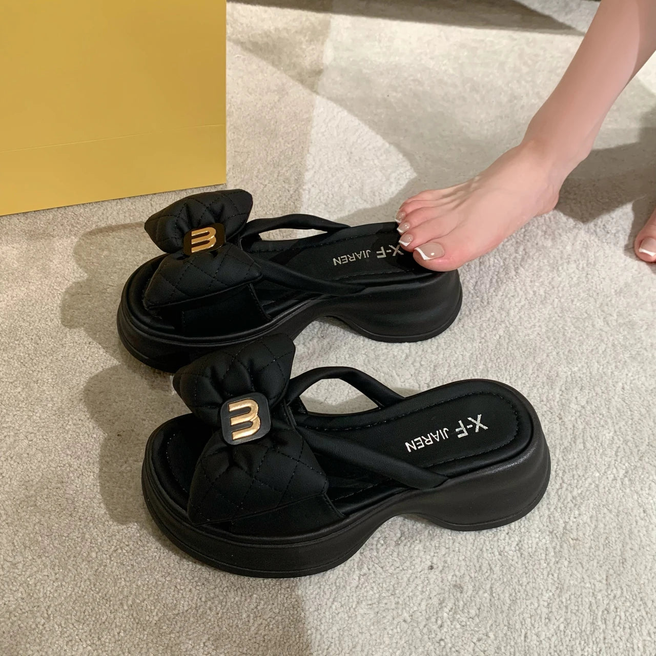Thick Sole Outwear Slippers