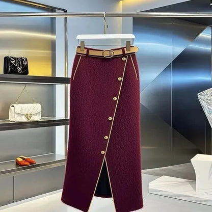 Long High Waist Soft Loose Joker Skirt