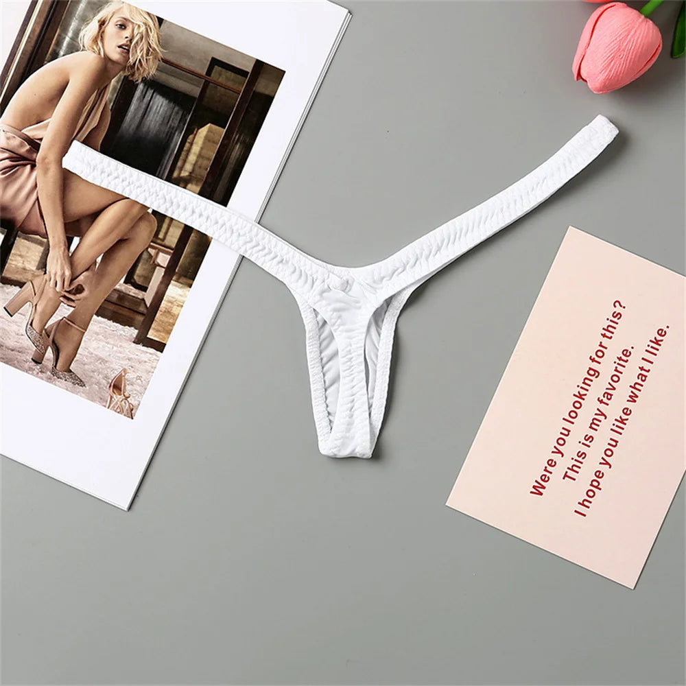 Deep V Shape Mini Thong Sexy Low Waist Micro Tangs Lingerie