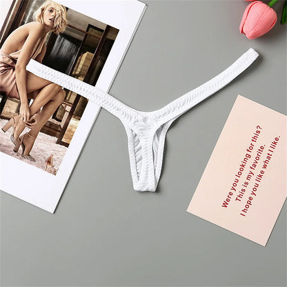 Deep V Shape Mini Thong Sexy Low Waist Micro Tangs Lingerie
