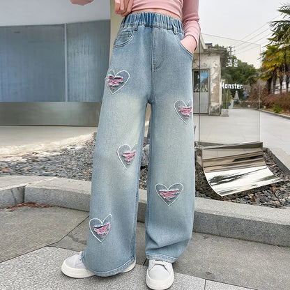 4-14 Years Teenage Girls Jeans