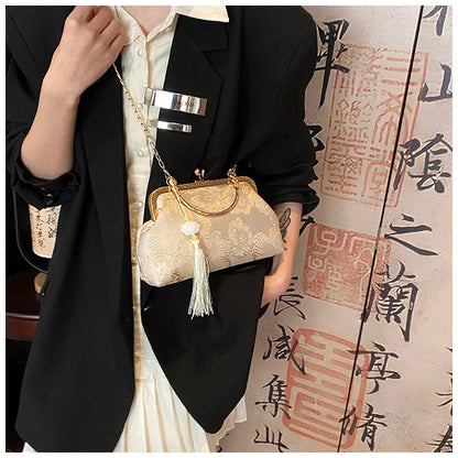 Chinese Style Shoulder Elegant Handbag Retro Small Square Bag