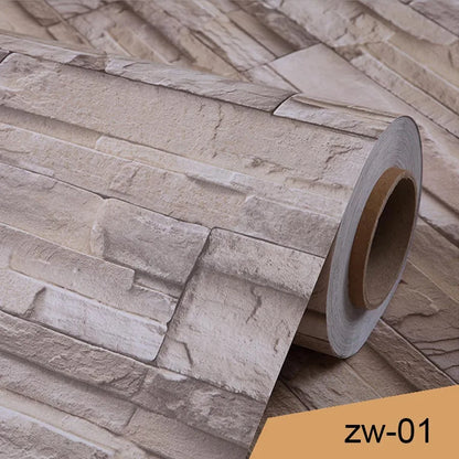 Red Brick Waterproof Wall Wallpaper Decoration