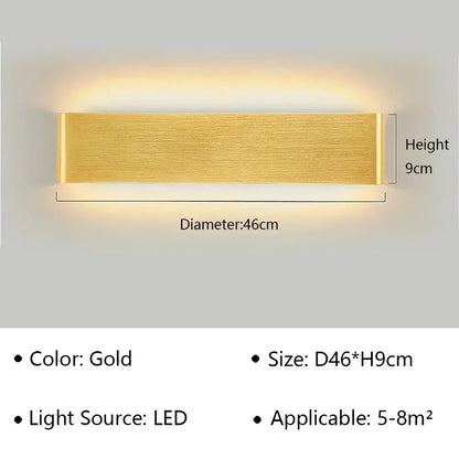 Modern LED Wall Lamp for Bedside Living Room Stairs Aisle