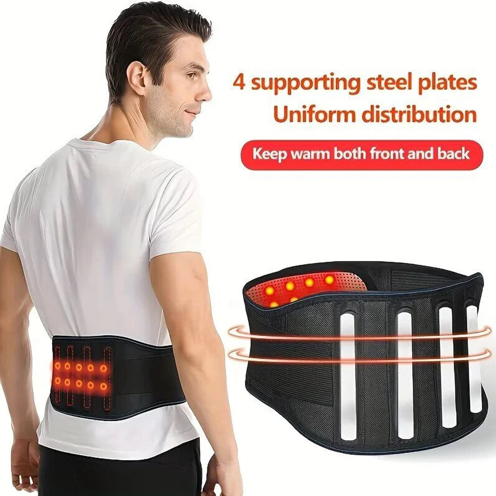 Heating Back Brace for Lower Back Pain Relief